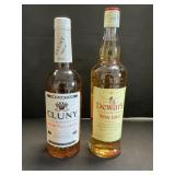 Cluny Scotch & Dewars Scotch.