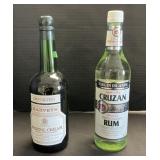 Harveyï¿½s Bristol Cream & Cruzan Light Dry Rum.