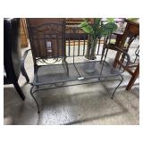 Wrought Iron Bench.