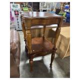 Ornate Scalloped End Tables.