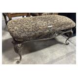 Ornate Wrought Iron Bench.