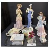Lady States, Swan Base, Floral Table Decoration.