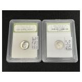 1957 & 2006 Roosevelt Dimes.