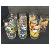 Character Glasses, Smurfs, Peanuts, McDonalds.