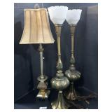 Pair of Mid Century Modern Rambrandt Lamps.