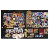 Military, Advertising & NASA Patches.