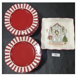 Peir 1 Imports & Holiday Door Holiday Plates.