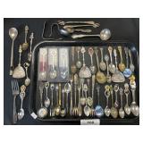 Vintage Souvenir Spoons & Flatware.