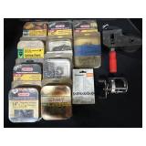 11 Various Chainsaw Blades, Fishing Reel.