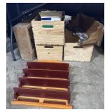 Pine Crates & Display Shelves.