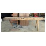 Primitive Wooden Bench.