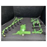 Ertl John Deere, Power Disk, Bottom Plow, Baler.