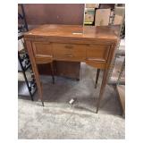 Mid Century Modern Singer Sewing Table & Machine.
