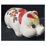 Ceramic Hand Painted Piggy Bank.