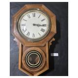 Hand Made Wooden Cased Wall Hanging Clock.