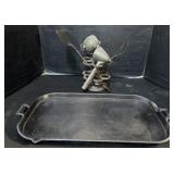 Cast Iron Tray & Tool Holder.