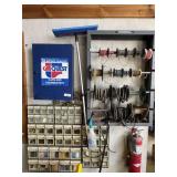 Assorted Bulbs & Wiring, Car Quest Cabinet.*