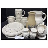 Longaberger Pottery Tea & Dinnerware  Set.