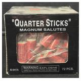 Quarter Sticks Magnum Salutes.