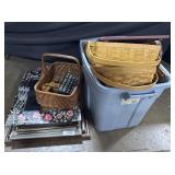 Woven Baskets, Wooden Duck Wall Art, Home Decor.