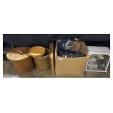 Cookware, ShowTime Rotisserie, Wooden Buckets.