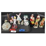 Lot Of Various Christmas & Easter Figurines.
