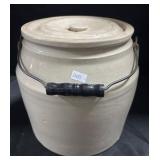 Stoneware Jug With Lid.
