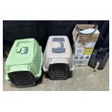 Weed Sprayer, Ninja Krispy, 2 Small Cat Crates.