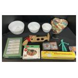 Gumby, Christmas Ornaments & Bowls, Cards.