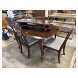 Traditional Style Dark Maple Dining Table.