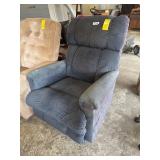 Clean Blue Recliner.