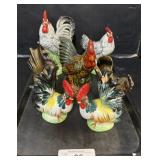 Ceramic Roosters.