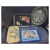 Hand Painted Metal Trays, Hershey Advertising