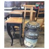 Both Pressed Steel Milk Jug, (3) Pine Plant