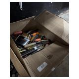 Screwdrivers, Clamps, Pliers.