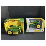 NOS Ertl Die Cast 530 & 520 John Deere Tractors.