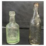 2 Lebanon CO Adv. Glass Bottles.