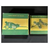 John Deere Toy Disk Harrow & Toy Bailer W/ Boxes.