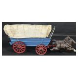 Cast Iron Horse Drawn Wagon.