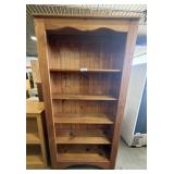 Traditional Farmhouse Style Pine Bookshelf.