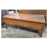 Vtg Wooden Trunk, Gloves, Golf Towels, Tarp.