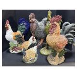 Rooster Statues.