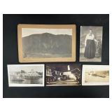 Antique B&W Photo Postcards, Alaska Souvenir.