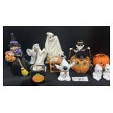 Vintage Halloween Ceramic Decor Figurines,