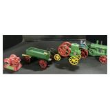 Cast Metal Oliver Hartparr Tractor, Motors & Wagon
