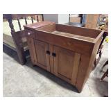 Primitive Copper Lined Dry Sink.