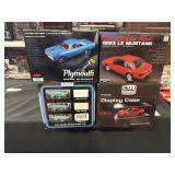 (2) NOS DieCast Collectible Cars, (2) Display