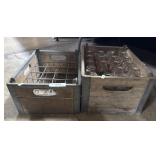 Vtg Milk Wengertï¿½s Milk Bottles & Crates.