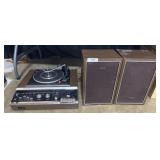 Vtg Panasonic Turntable Stereo and Speakers.