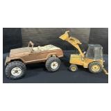 Ertl Die Cast Case Loader, Pressed Steel Tonka Car